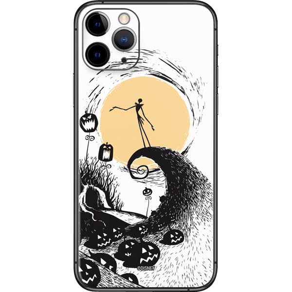 Disney The Nightmare Before Christmas Jack on Spiral Hill Art iPhone 11 Pro Skin