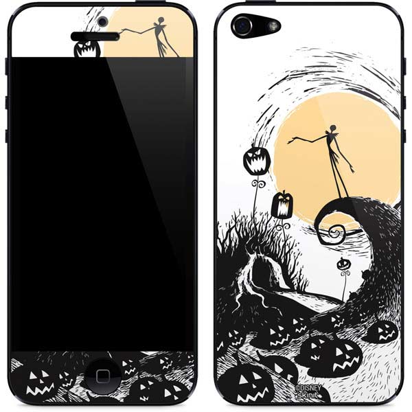 Disney The Nightmare Before Christmas Jack on Spiral Hill Art iPhone 5/5s/5SE Skin