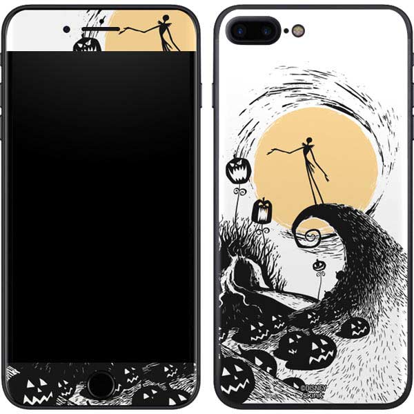 Disney The Nightmare Before Christmas Jack on Spiral Hill Art iPhone 8 Plus Skin