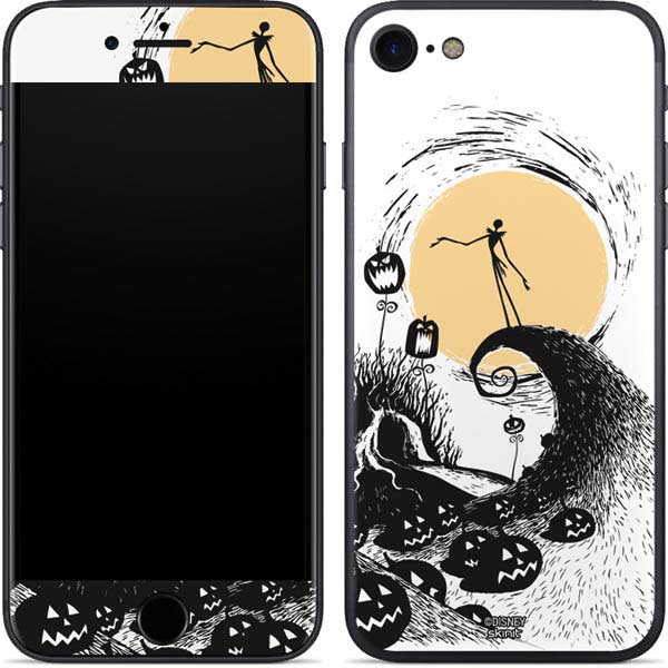 Disney The Nightmare Before Christmas Jack on Spiral Hill Art iPhone SE (2nd & 3rd Gen) Skin