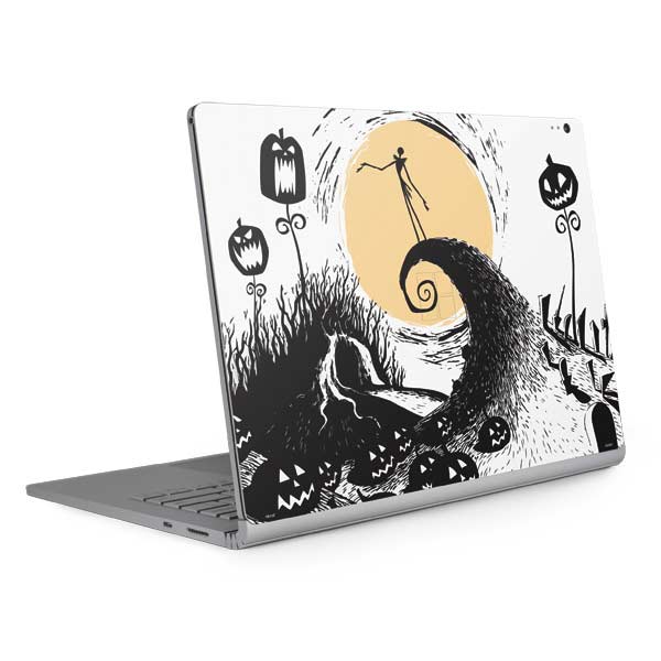 Disney The Nightmare Before Christmas Jack on Spiral Hill Art Surface Book 2 15in Skin