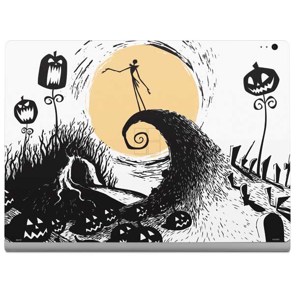 Disney The Nightmare Before Christmas Jack on Spiral Hill Art Surface Book 2 15in Skin