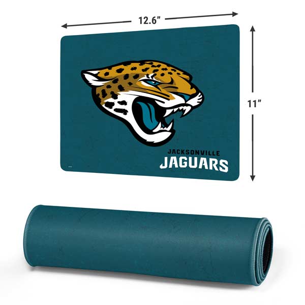 NFL Jacksonville Jaguars Teal Distressed Gaming Mouse Pad