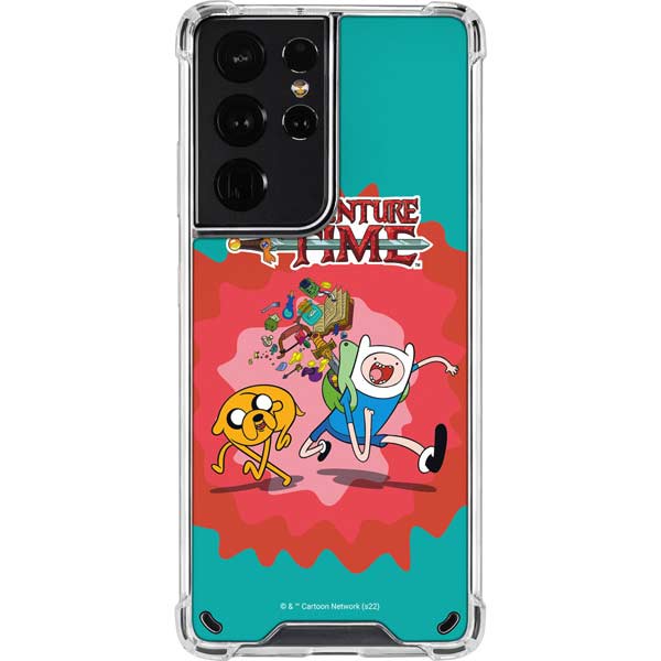 Adult Swim Adventure Time Jake and Finn Galaxy S21 Ultra 5G Clear Case