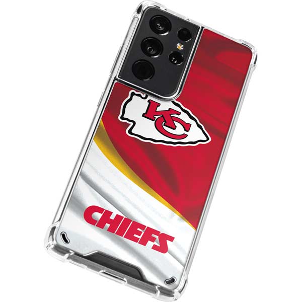 NFL Kansas City Chiefs Galaxy S21 Ultra 5G Clear Case