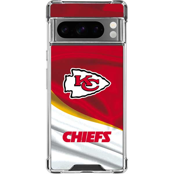 NFL Kansas City Chiefs Google Pixel 8 Pro Clear Case