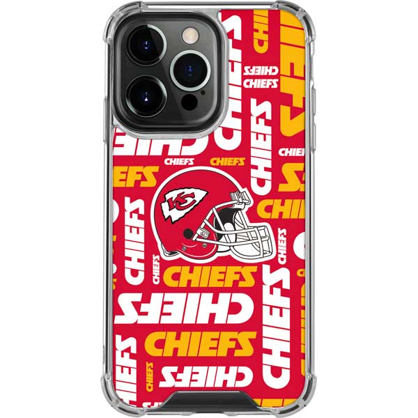iPhone 14 Pro Kansas City Chiefs Red Blast Clear Case | Skinit