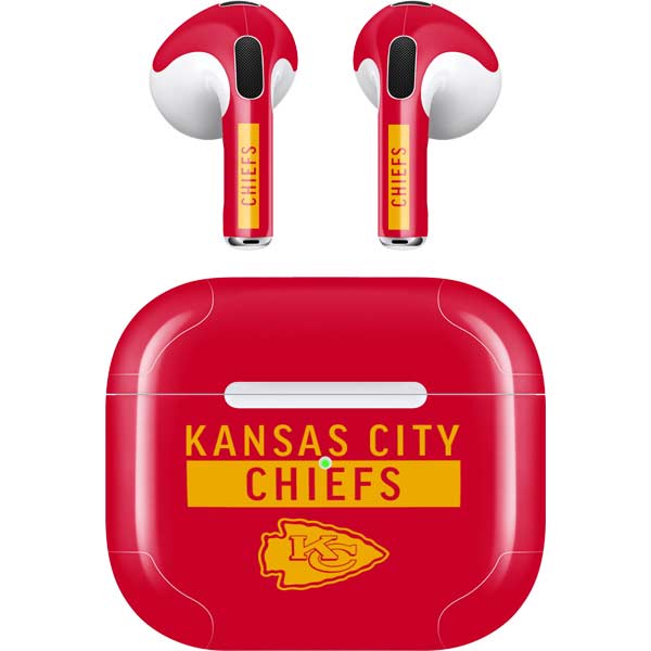 NFL Kansas City Chiefs Red Performance Series Apple AirPods (3rd Gen 2021) Skin