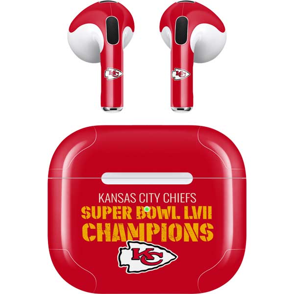 NFL Kansas City Chiefs Super Bowl LVII Champions Apple AirPods (3rd Gen 2021) Skin