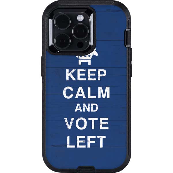 Keep Calm And Vote Left Otterbox Defender iPhone Skin