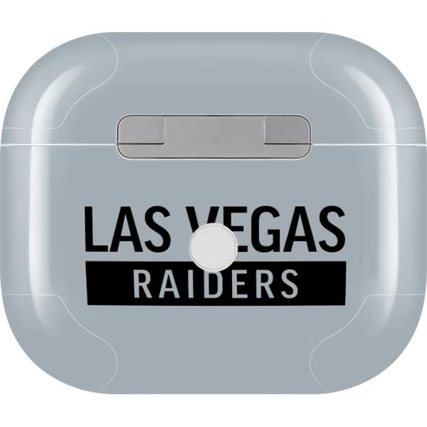NFL Las Vegas Raiders Silver Performance Series Apple AirPods (3rd Gen 2021) Skin