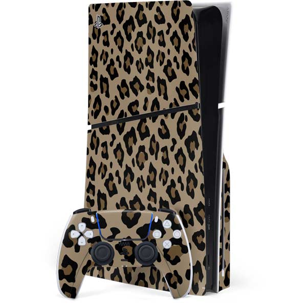 Leopard Print PS5 Slim Disk Bundle Skin