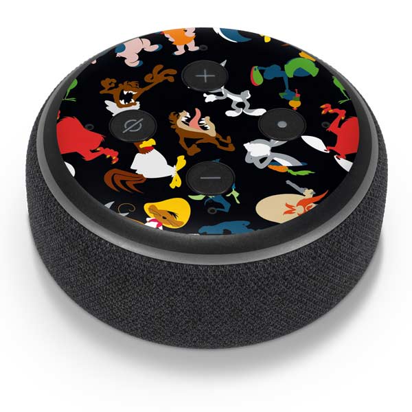 Looney Tunes Identity Pattern Amazon Echo Dot Skin