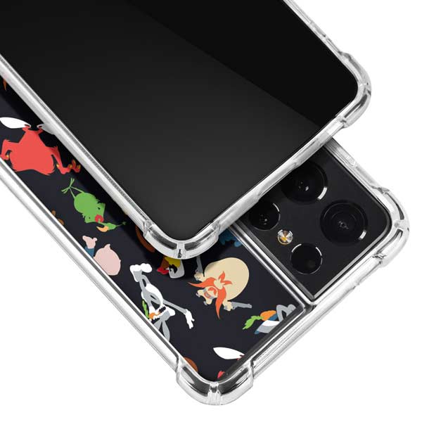 Looney Tunes Identity Pattern Galaxy S21 Ultra 5G Clear Case