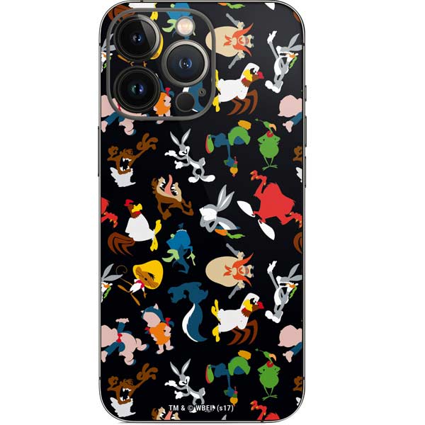 Looney Tunes Identity Pattern iPhone 13 Pro Skin