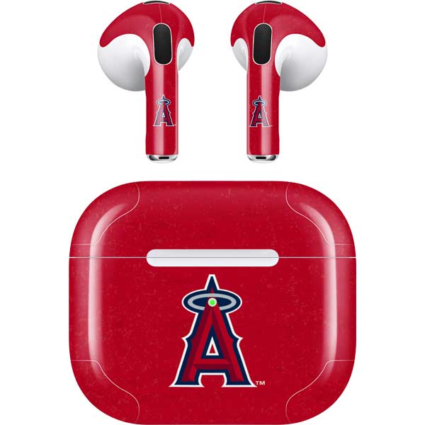MLB Los Angeles Angels - Solid Distressed Apple AirPods (3rd Gen 2021) Skin