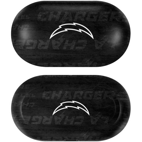 NFL Los Angeles Chargers Black & White Galaxy Buds Skin