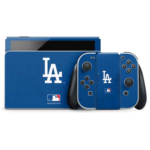Los Angeles Dodgers - Solid Distressed Nintendo Switch OLED