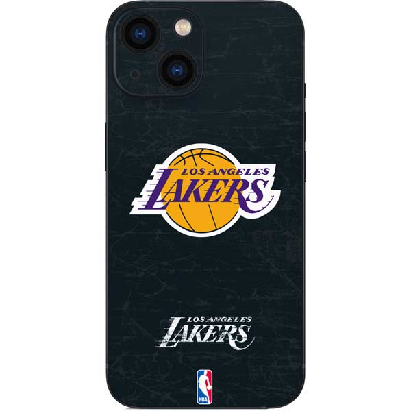 NBA Los Angeles Lakers Black Primary Logo iPhone 13 Mini Skin