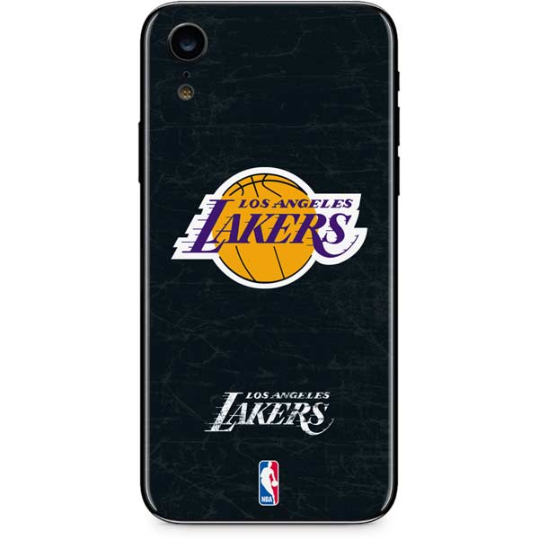 NBA Los Angeles Lakers Black Primary Logo iPhone XR Skin