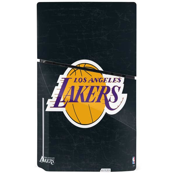 NBA Los Angeles Lakers Black Primary Logo PS5 Slim Disk Bundle Skin