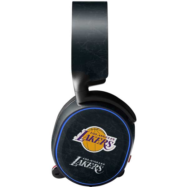 NBA Los Angeles Lakers Black Primary Logo SteelSeries Arctis 3 Skin