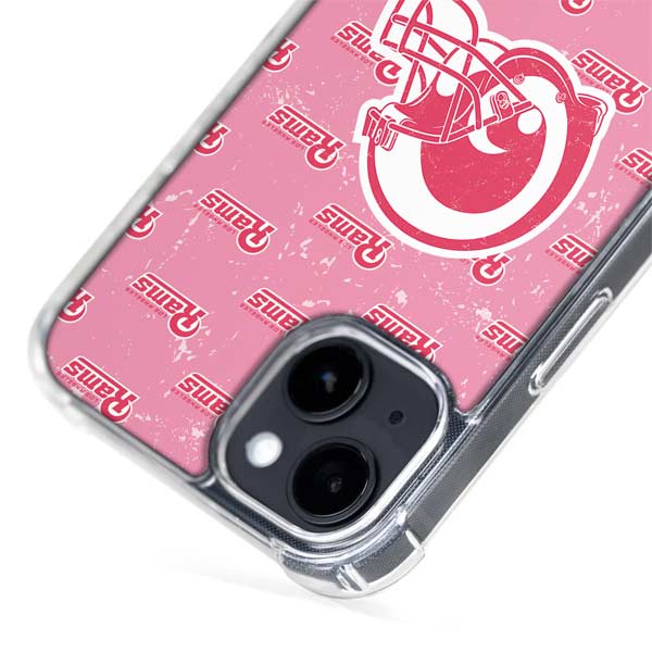 Los Angeles Rams Pink Logo Blast MagSafe Case for iPhone 13 | Skinit