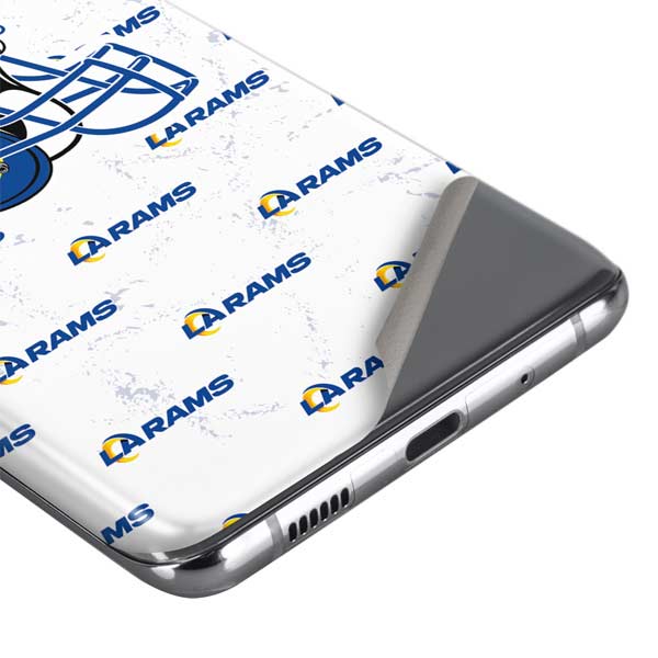 Los Angeles Rams White Logo Blast Samsung Galaxy Skin | NFL – Skinit