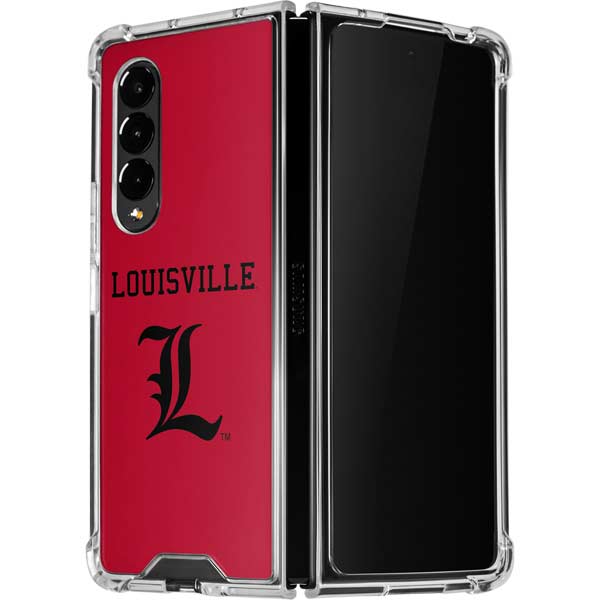 Louisville Cardinals Galaxy Z Fold3 5G Clear Case - Skinit