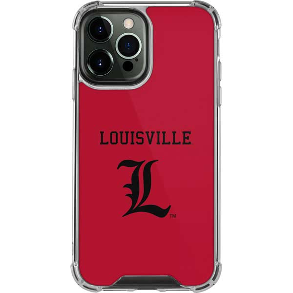 University of Louisville Cardinals Faded iPhone 13 Pro Max Clear Case
