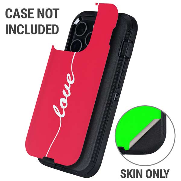 Love Banner Otterbox Defender iPhone Skin