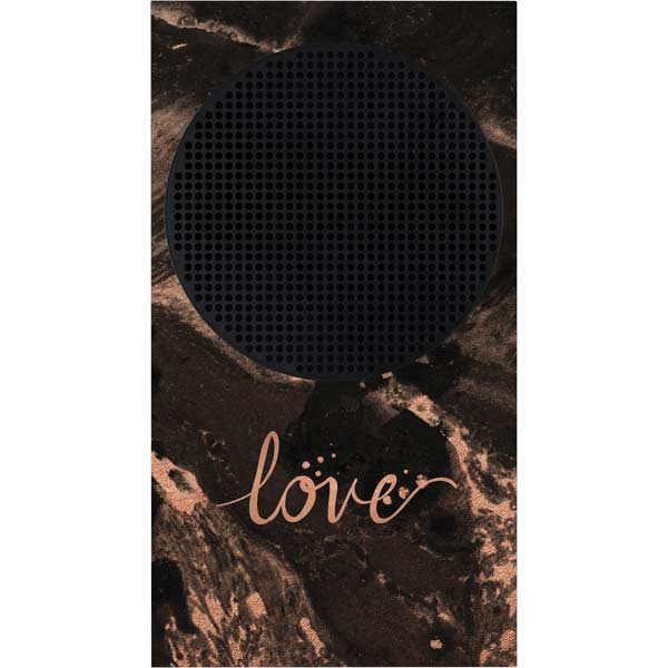 Love Rose Gold Black Xbox Series S Skins