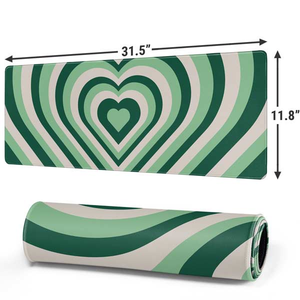 Lucky Heart Pattern Gaming Mouse Pad