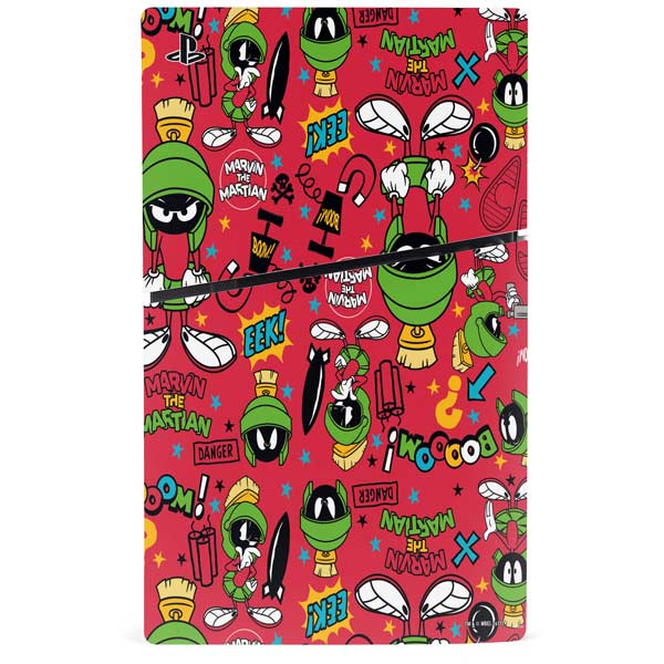 Looney Tunes Marvin the Martian Patches PS5 Slim Disk Bundle Skin