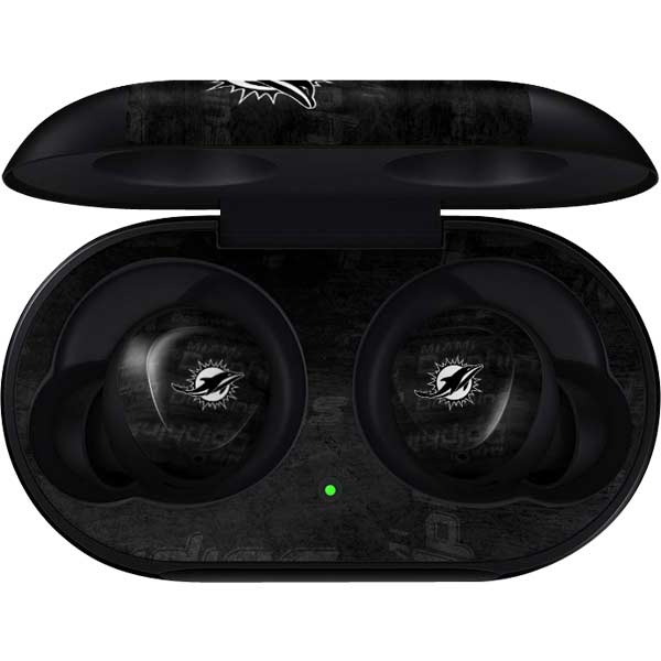 NFL Miami Dolphins Black & White Galaxy Buds Skin
