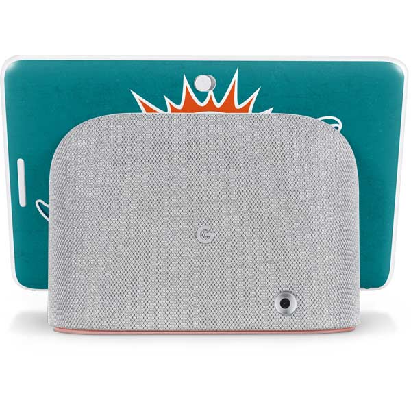 NFL Miami Dolphins Distressed- Aqua Google Home Hub Skin