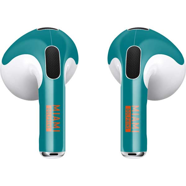 NFL Miami Dolphins Teal Performance Series Apple AirPods (3rd Gen 2021) Skin