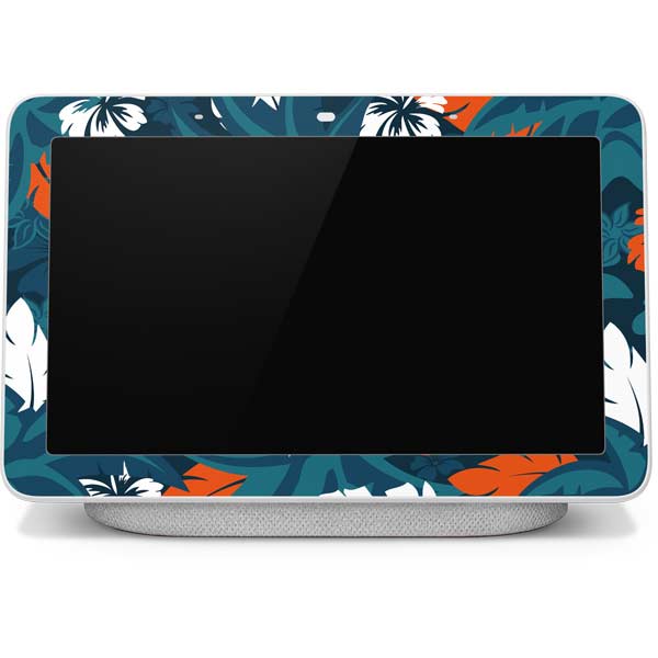 NFL Miami Dolphins Tropical Print Google Home Hub Skin