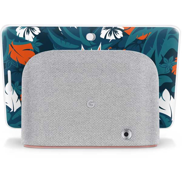 NFL Miami Dolphins Tropical Print Google Home Hub Skin