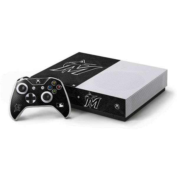 MLB Miami Marlins Dark Wash Xbox One Skins