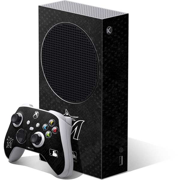 MLB Miami Marlins Dark Wash Xbox Series S Skins