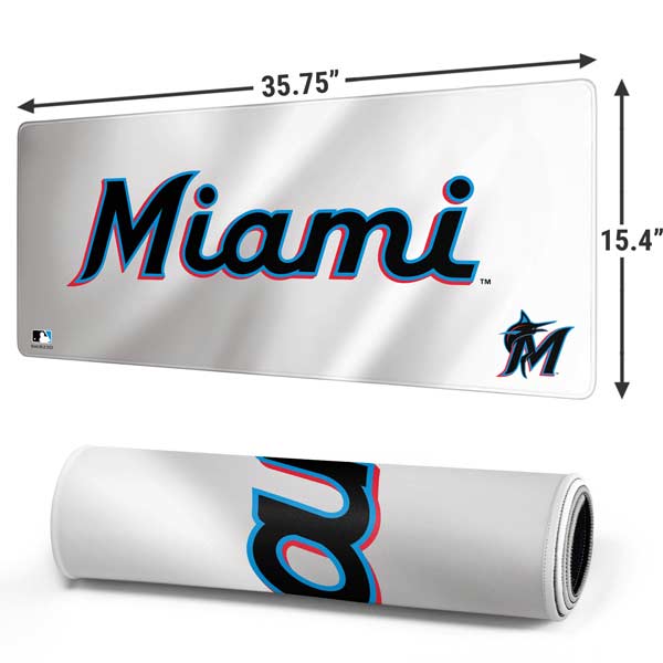 MLB Miami Marlins Home Jersey Gaming Mouse Pad