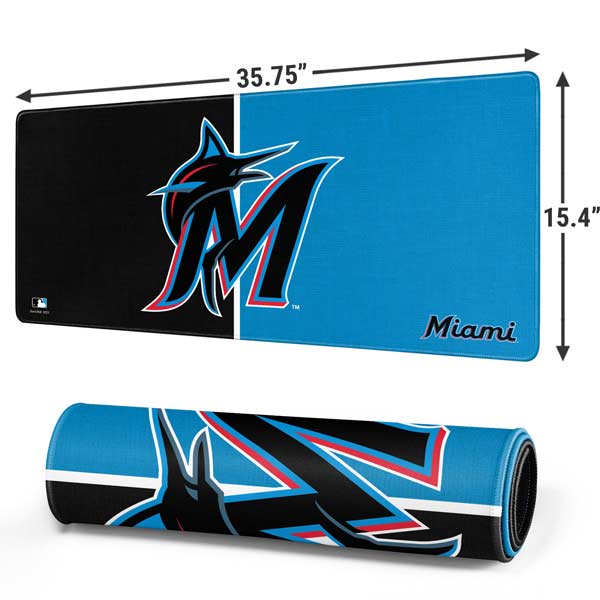 MLB Miami Marlins Split Gaming Mouse Pad