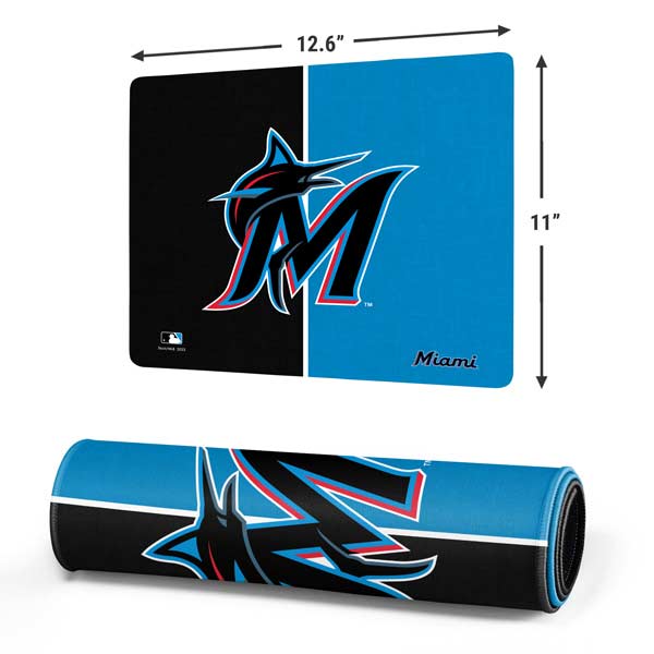MLB Miami Marlins Split Gaming Mouse Pad