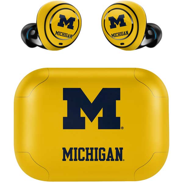 University of Michigan M Logo Yellow Amazon Echo Buds Skin