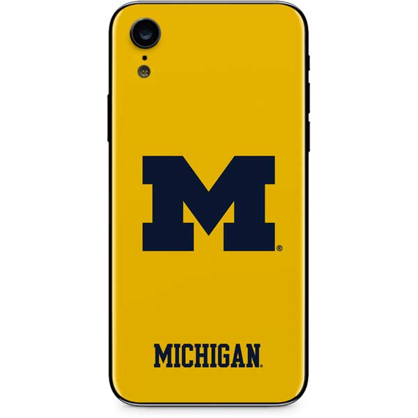 University of Michigan M Logo Yellow iPhone XR Skin