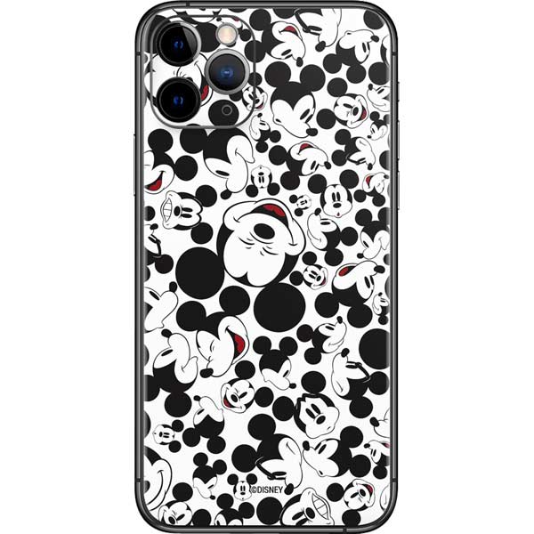 Disney Mickey Mouse Face Pattern iPhone 11 Pro Skin