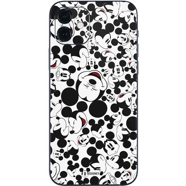 Disney Mickey Mouse Face Pattern iPhone 12 Mini Skin