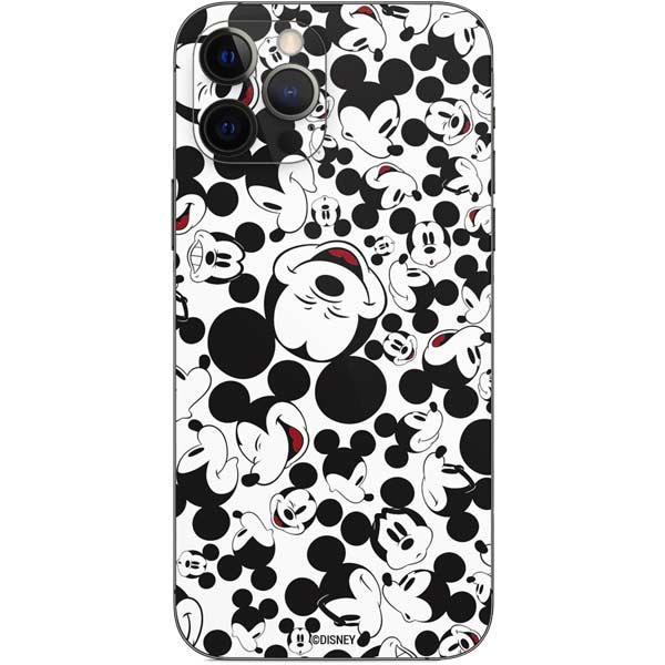 Disney Mickey Mouse Face Pattern iPhone 12 Pro Skin