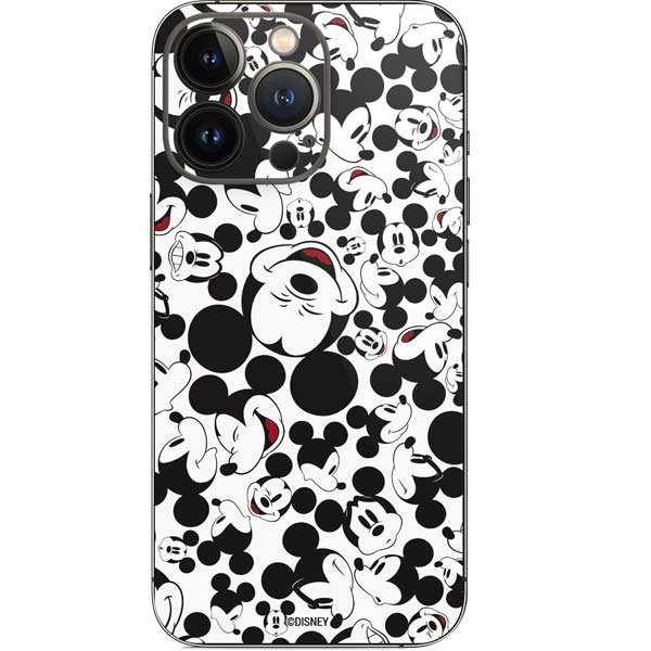 Disney Mickey Mouse Face Pattern iPhone 13 Pro Skin